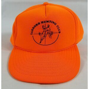 Tarboro NC Hunting Club Snapback Fall Winter Safety Orange Hat Cap Outdoors